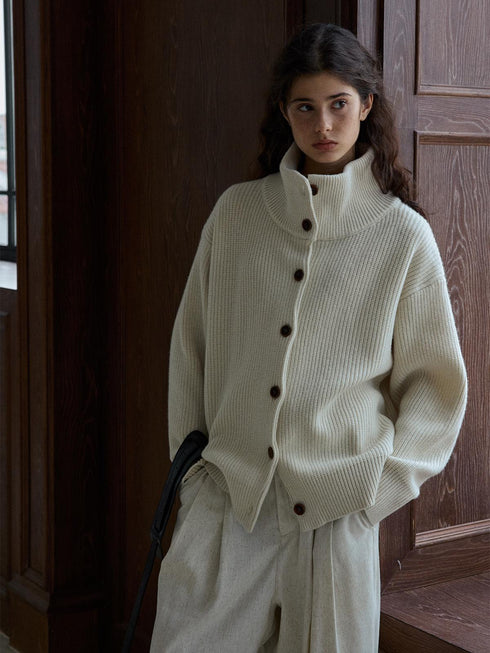 Glyph Cardigan Wool Sweater